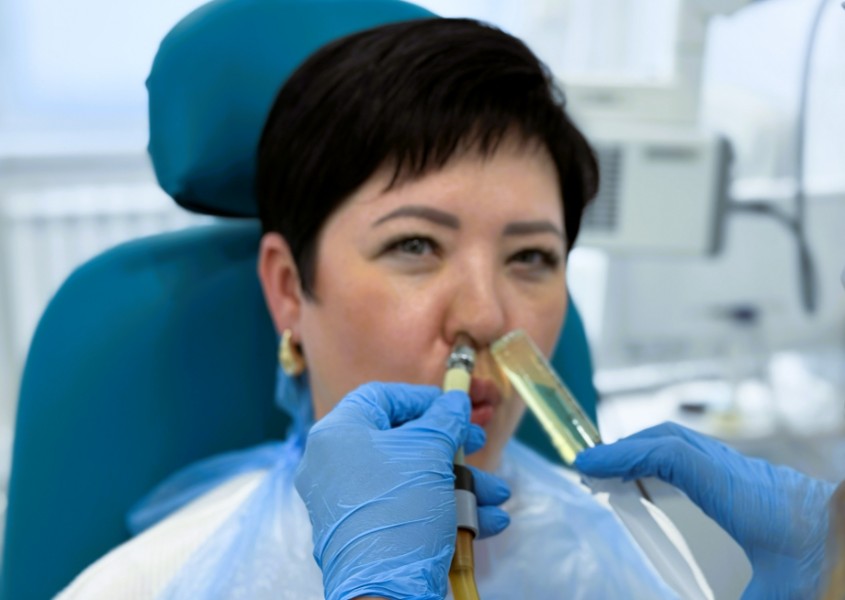 Промывание носа методом «кукушка»